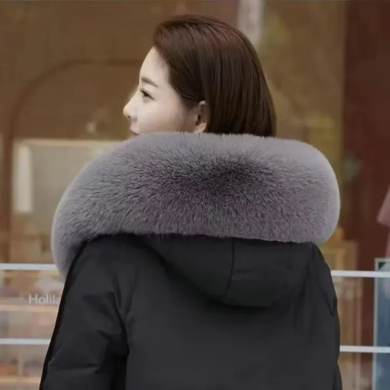 Women Faux Fox Fur Collar Shaw - Women'S Fashion Parka บทวิจารณ์และราคา