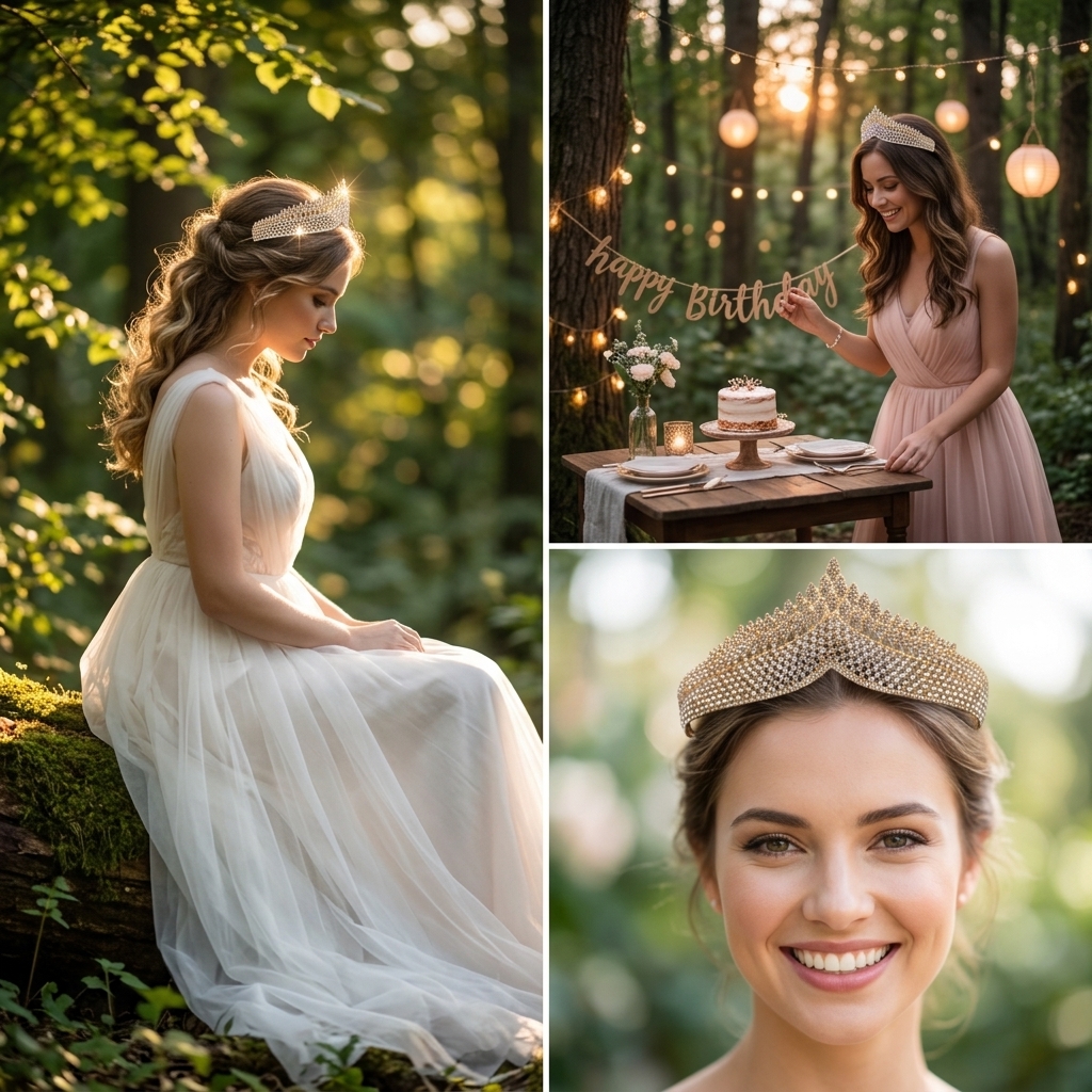 Crystal Tiara-Bridal Hairpiece - Women Fashion Designers บทวิจารณ์และราคา