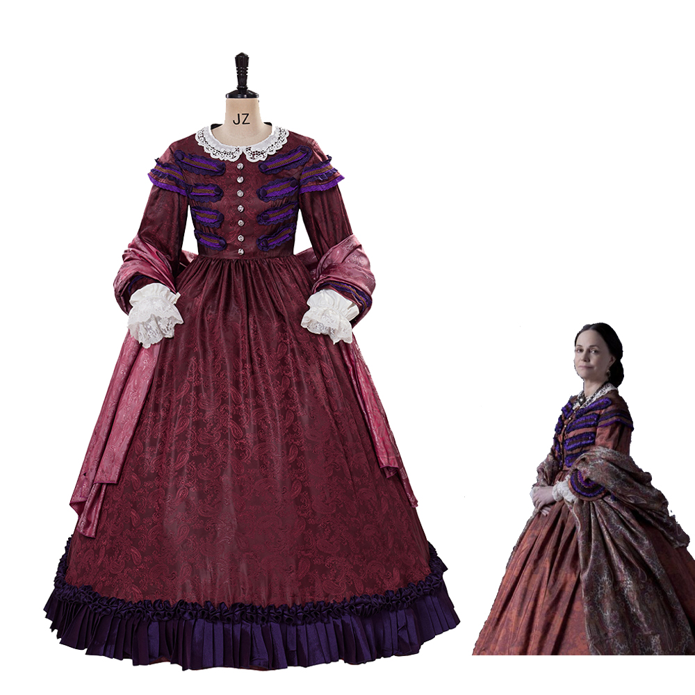 Movie Lincoln Cosplay Mary Tod - Women Fashion Gown บทวิจารณ์และราคา