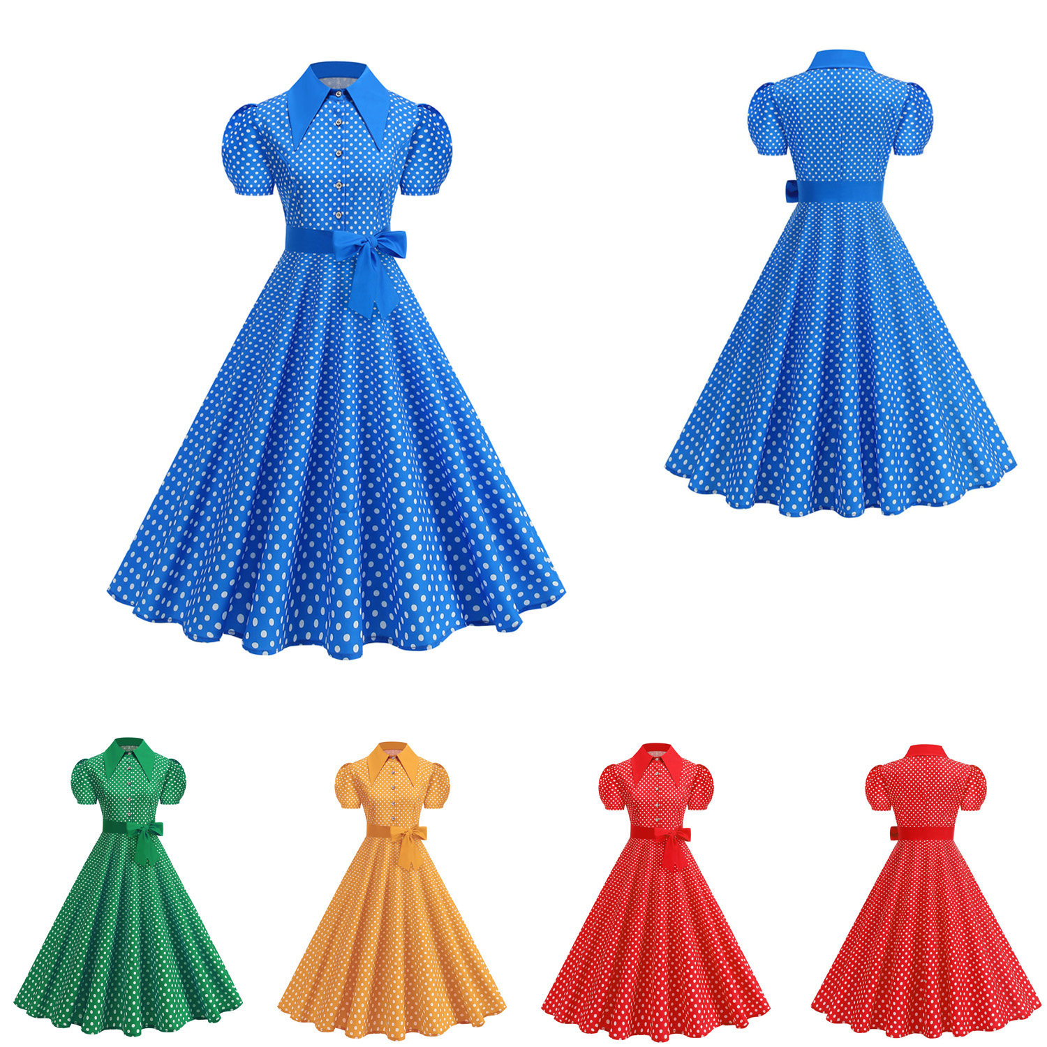 Robe Pinup Elegant 1950s 60s R - Women'S Fashion Of The 60S บทวิจารณ์และราคา