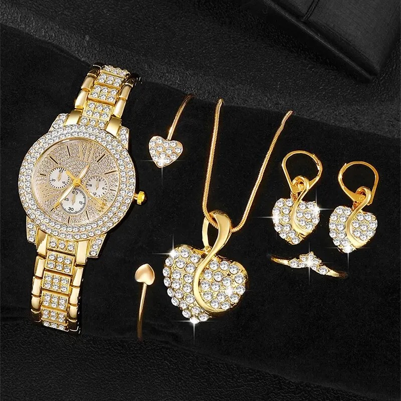 Women's Quartz Watch Gold Luxu - Women'S Fashion Gifts บทวิจารณ์และราคา