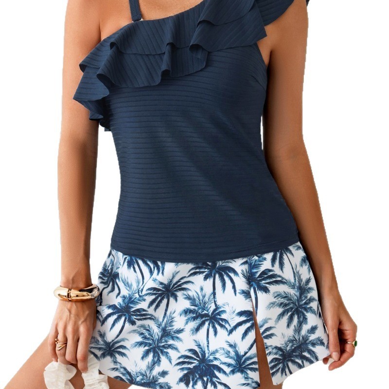 Woman Tankini Swimwear Sleevel - Crop Top Women บทวิจารณ์และราคา