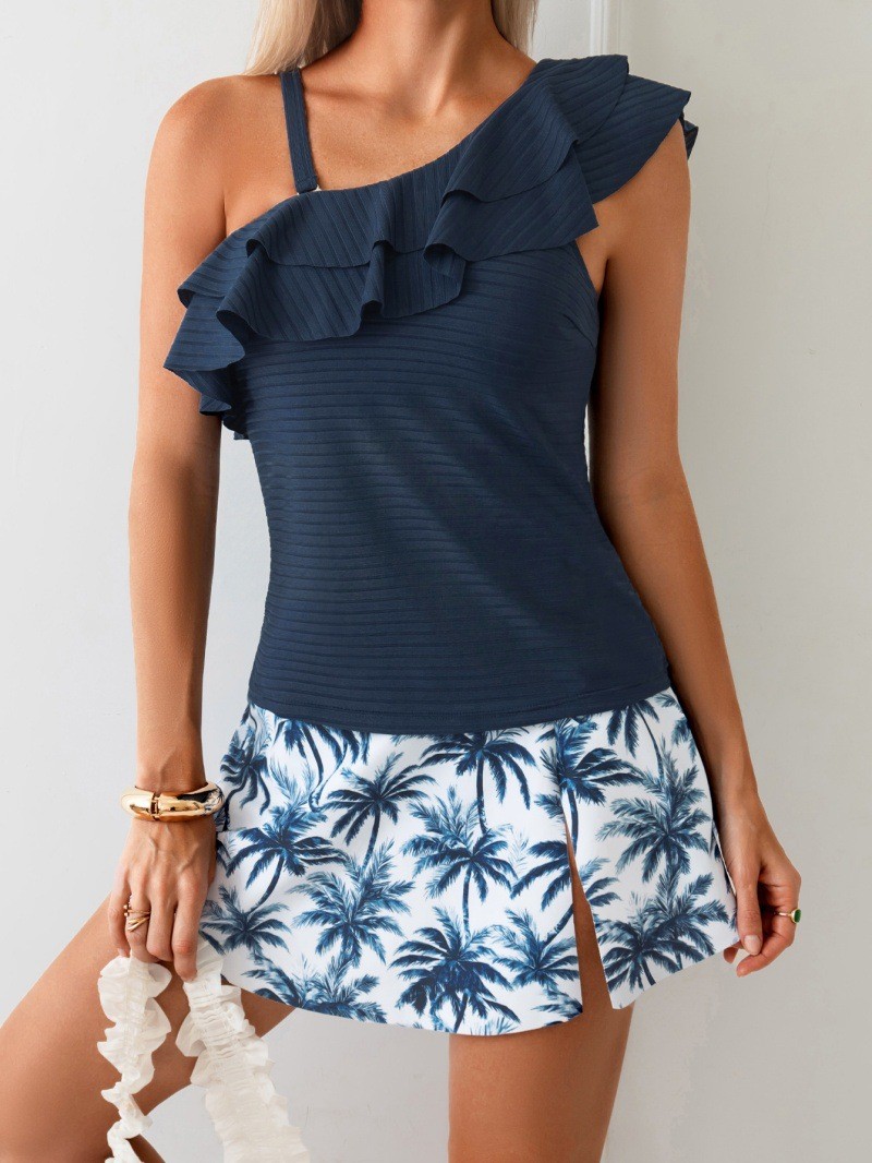 Woman Tankini Swimwear Sleevel - Crop Top Women บทวิจารณ์และราคา