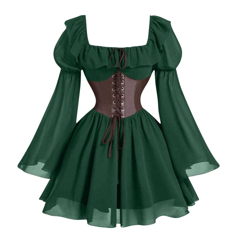Medieval Dress Renaissance Per - Women'S Fashion Renaissance Period บทวิจารณ์และราคา