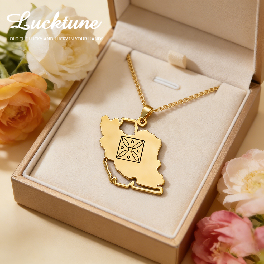 Lucktune Iran Map Pendant Neck - Women'S Fashion Guide บทวิจารณ์และราคา