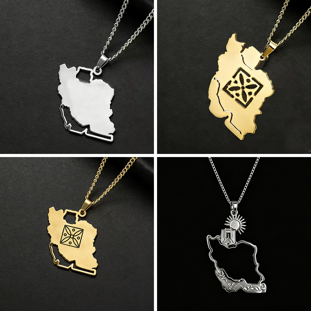 Lucktune Iran Map Pendant Neck - Women'S Fashion Guide บทวิจารณ์และราคา