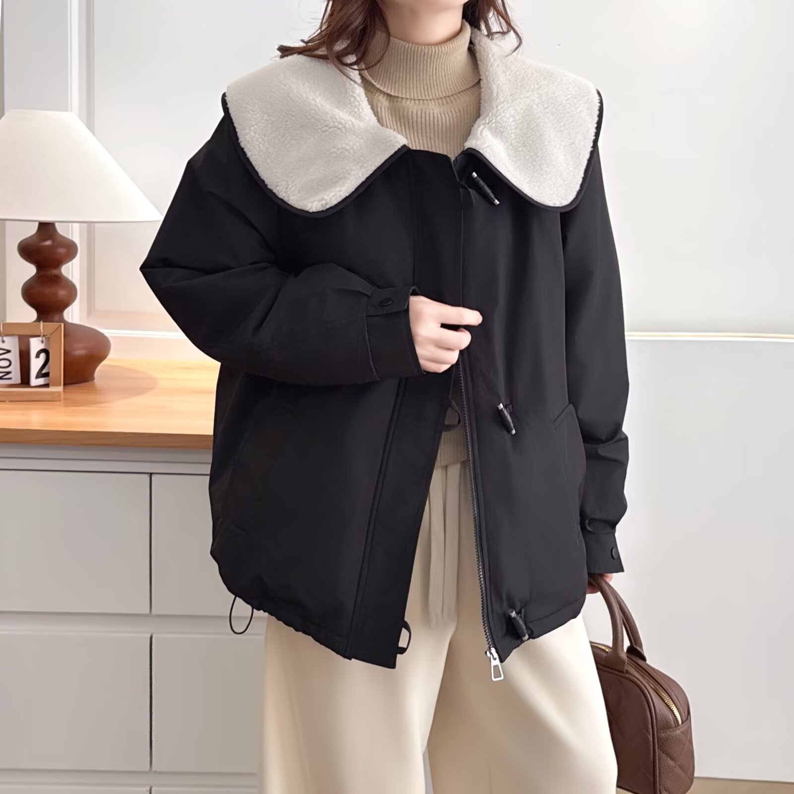 XXXXL Fashion Plus Size Women' - Women'S Fashion Parka บทวิจารณ์และราคา