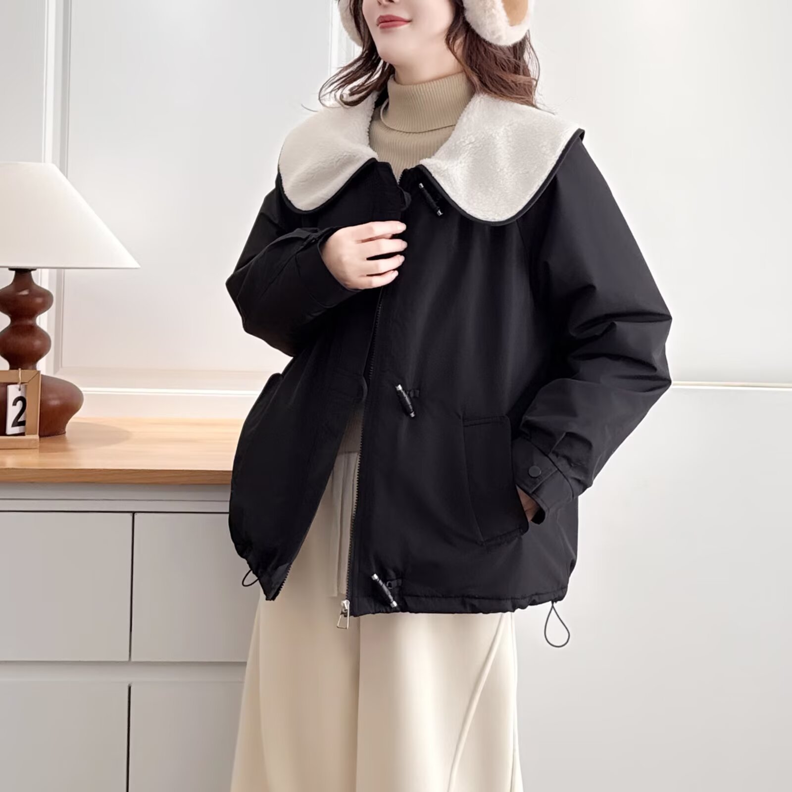 XXXXL Fashion Plus Size Women' - Women'S Fashion Parka บทวิจารณ์และราคา