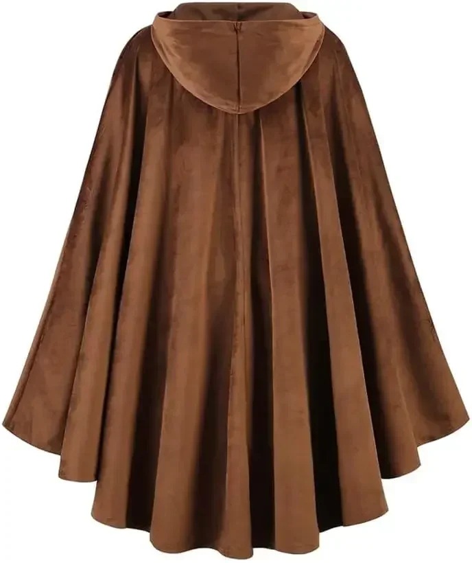Men's Velvet Hooded Cloak Rena - Women'S Fashion Renaissance Period บทวิจารณ์และราคา