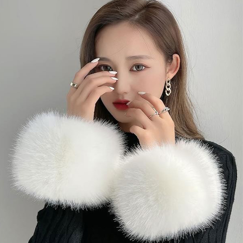 Autumn Winter Plush Decorative - Women Fashion Gloves บทวิจารณ์และราคา