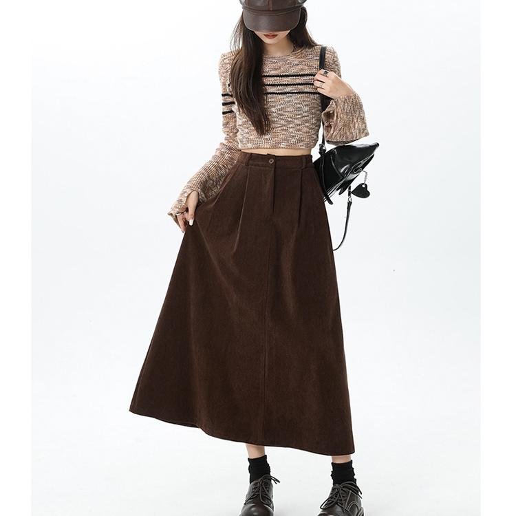 plus Size 300 Pou Korean Sle C - A-Line Skirt Midi บทวิจารณ์และราคา