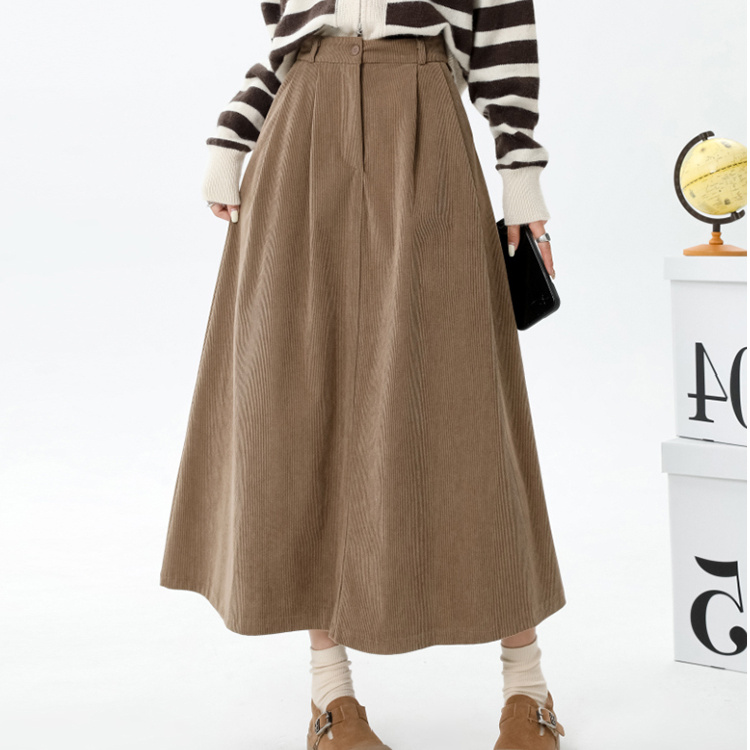 plus Size 300 Pou Korean Sle C - A-Line Skirt Midi บทวิจารณ์และราคา