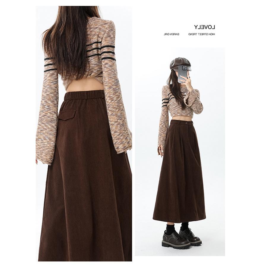 plus Size 300 Pou Korean Sle C - A-Line Skirt Midi บทวิจารณ์และราคา