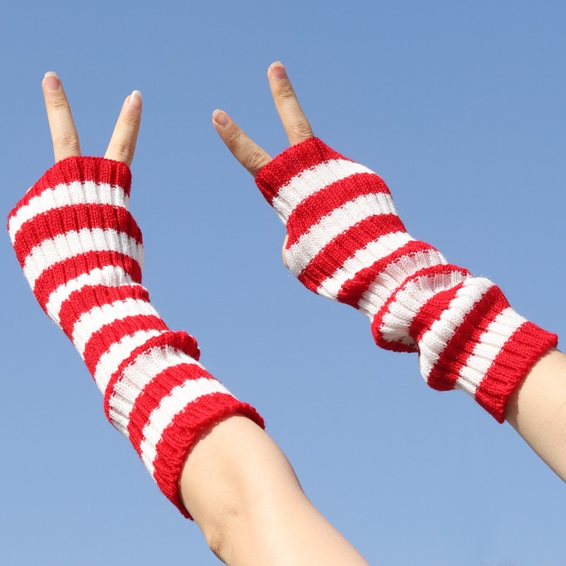 Women's Knitted Fingerless Arm - Women Fashion Gloves บทวิจารณ์และราคา