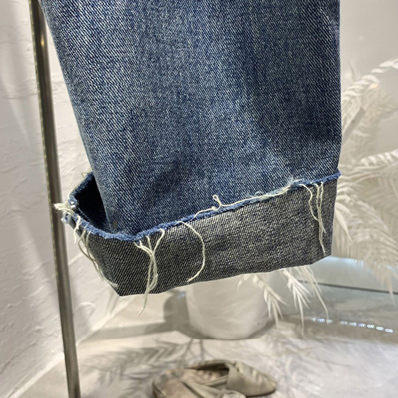 Summer Women Ripped Jeans High - Women'S Fashion Trousers บทวิจารณ์และราคา