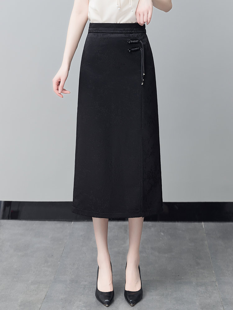 High Waist A-Line Midi Skirt W - A-Line Skirt Midi บทวิจารณ์และราคา