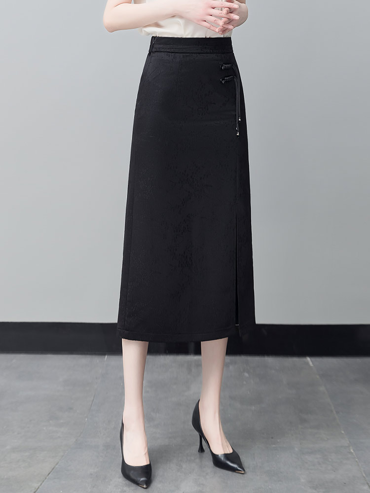 High Waist A-Line Midi Skirt W - A-Line Skirt Midi บทวิจารณ์และราคา