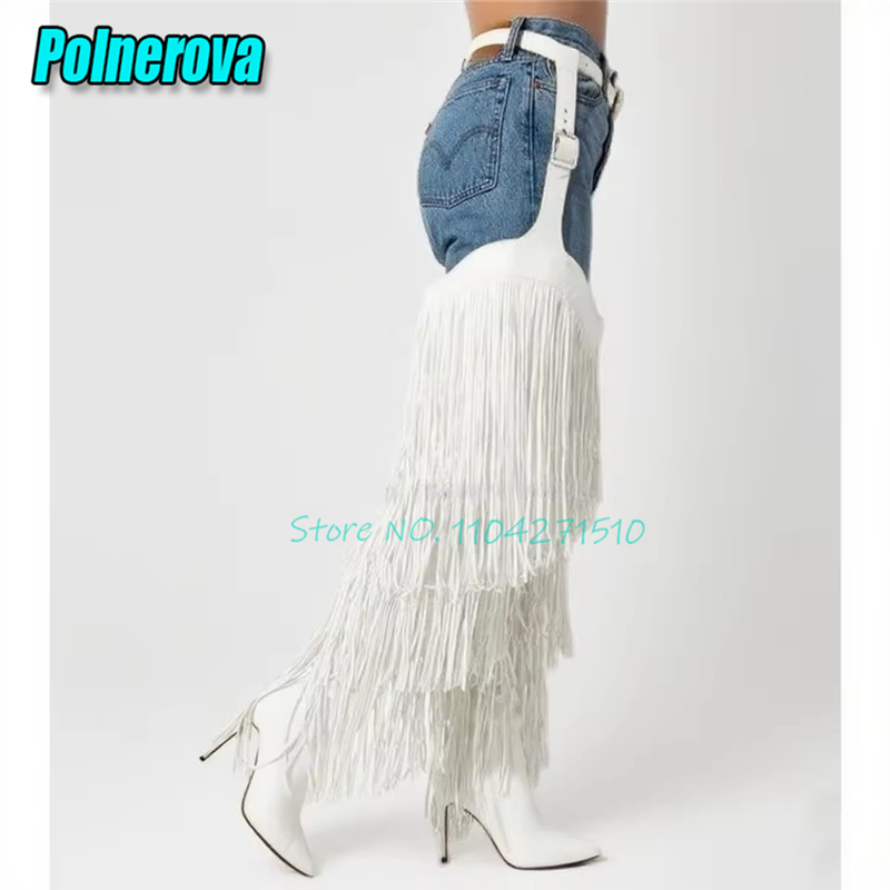 Yellow Tassel Over The Knee Bo - Women'S Fashion Trousers บทวิจารณ์และราคา