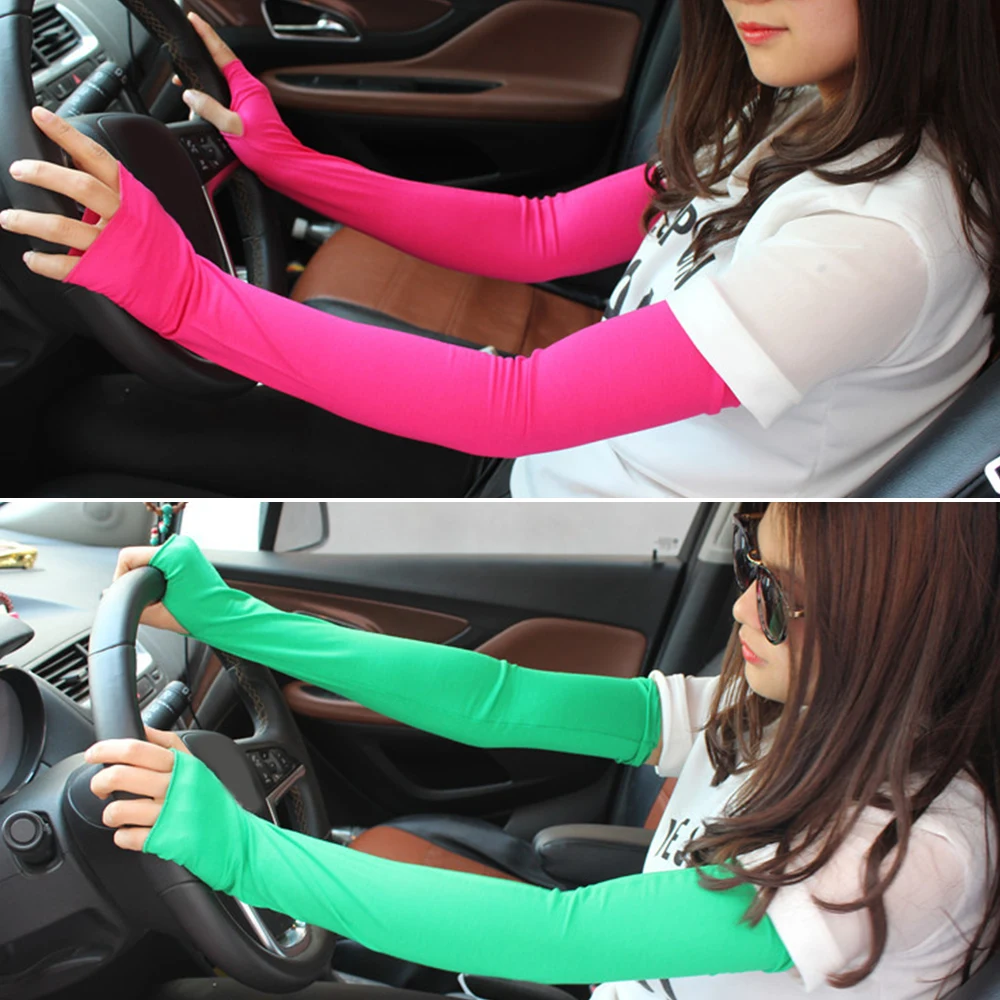 Anti UV Sun Protection Arm Sle - Women Fashion Gloves บทวิจารณ์และราคา