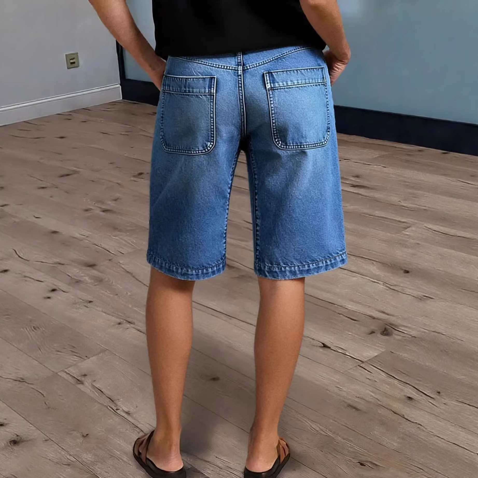Women Knee Length Denim Shorts - Women'S Fashion Trousers บทวิจารณ์และราคา
