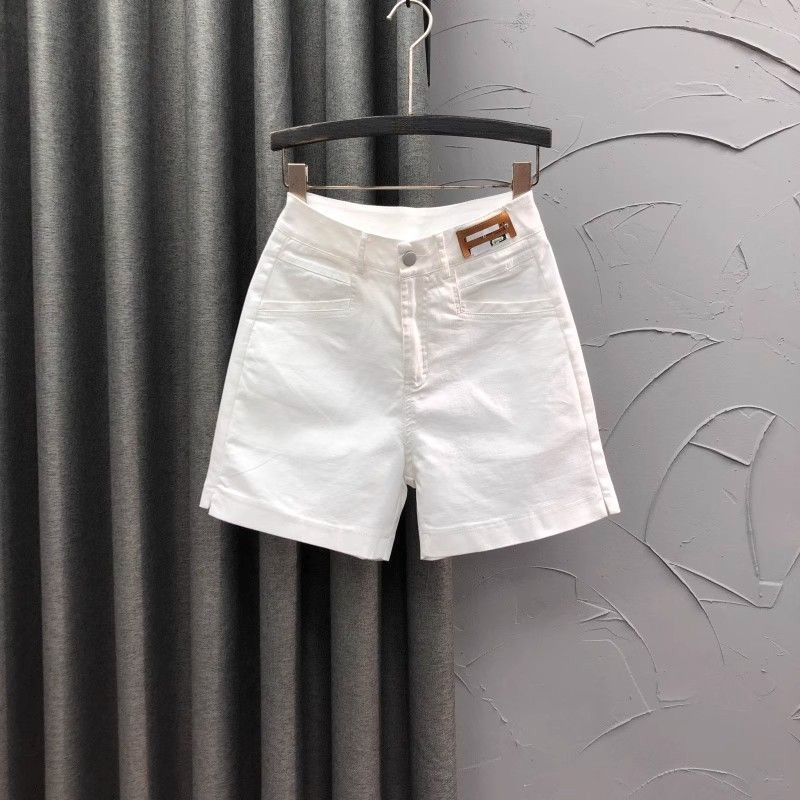 High waisted label denim short - Women'S Fashion Labels บทวิจารณ์และราคา