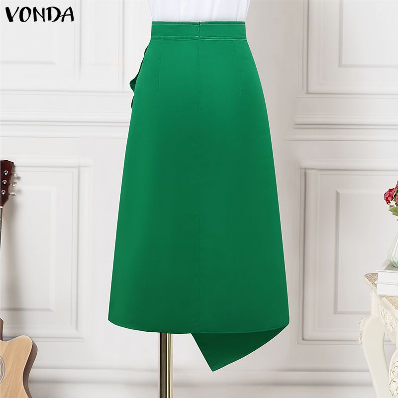VONDA Plus Size 5XL Elegant Wo - A-Line Skirt Midi บทวิจารณ์และราคา
