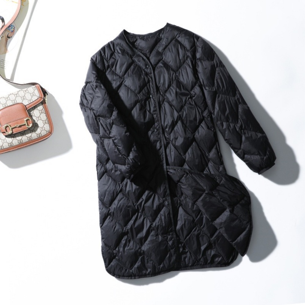 2024 New Warm O-neck Thin Park - Women'S Fashion Parka บทวิจารณ์และราคา