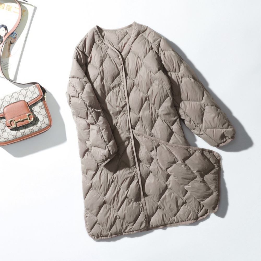 2024 New Warm O-neck Thin Park - Women'S Fashion Parka บทวิจารณ์และราคา