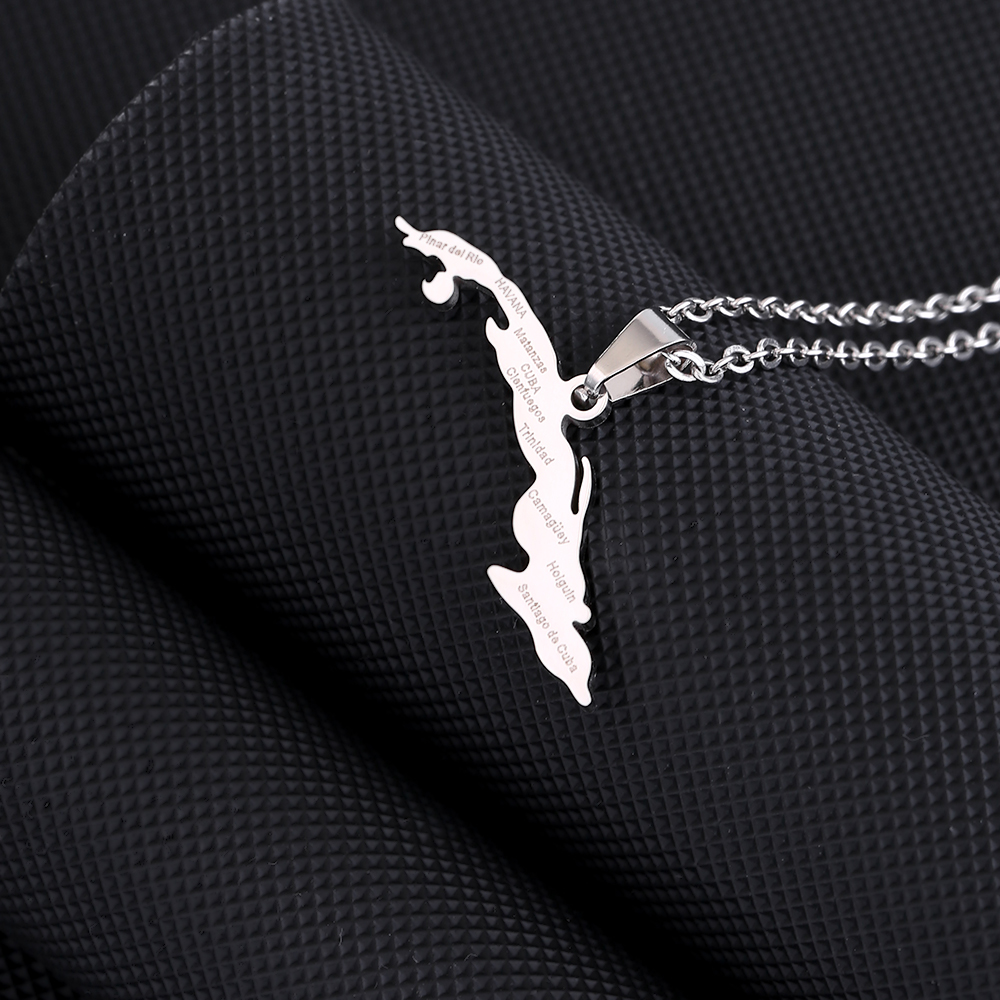 Fashion Cuba Map City Pendant  - Women'S Fashion Guide บทวิจารณ์และราคา
