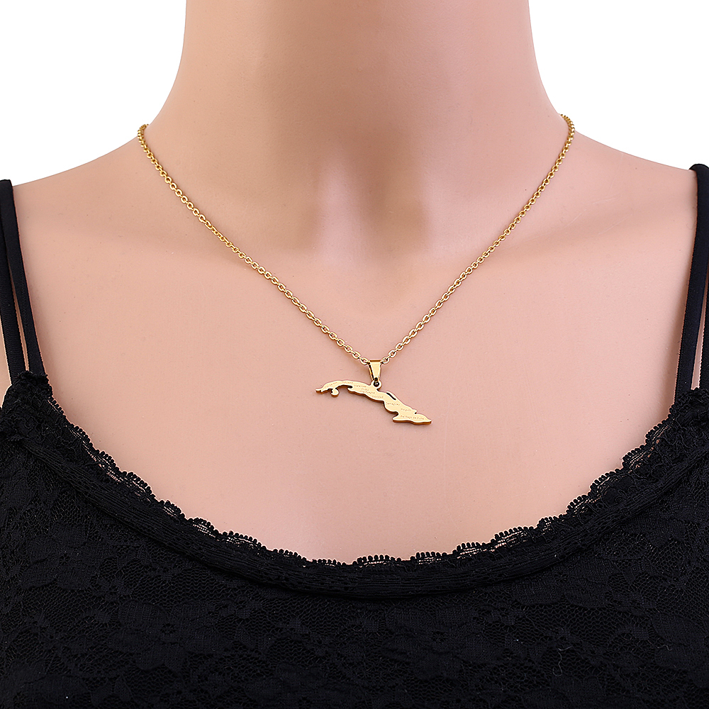 Fashion Cuba Map City Pendant  - Women'S Fashion Guide บทวิจารณ์และราคา