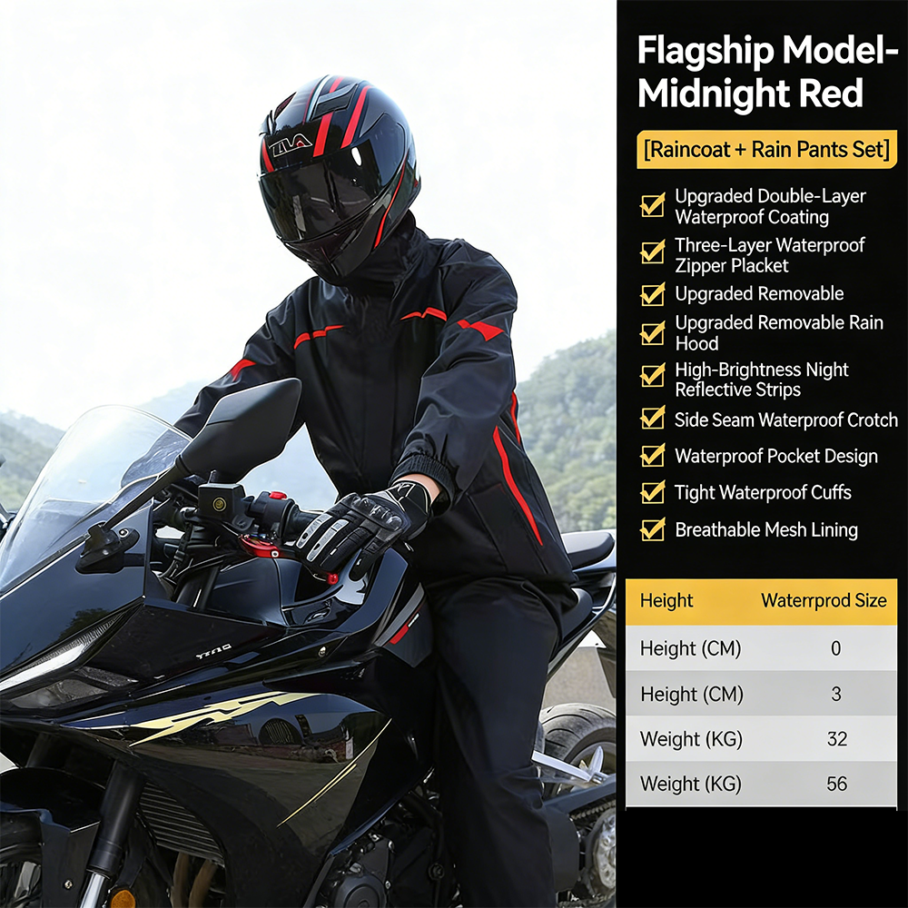 Motorcycle Rain Suit Men Women - Women'S Fashion Rain Jacket บทวิจารณ์และราคา