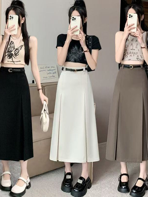 High Waist A-Line Skirt Suit S - A-Line Skirt Midi บทวิจารณ์และราคา