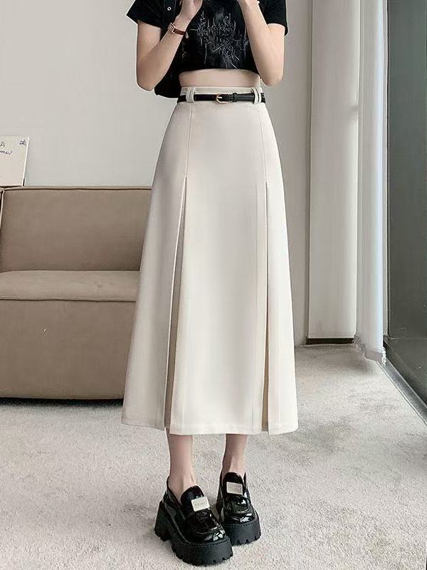 High Waist A-Line Skirt Suit S - A-Line Skirt Midi บทวิจารณ์และราคา