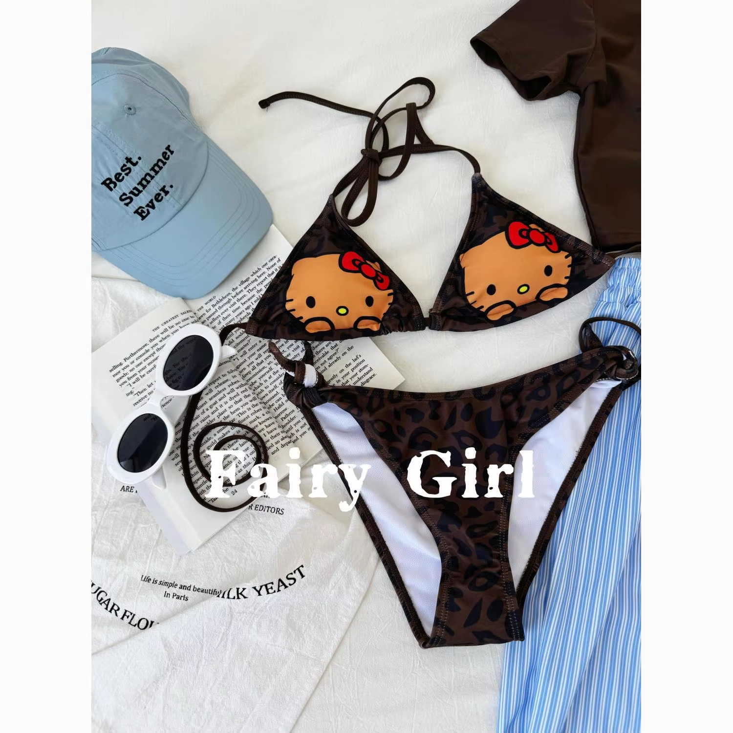3Pcs Hello Kittys Bikini Set C - Women'S Fashion Trousers บทวิจารณ์และราคา