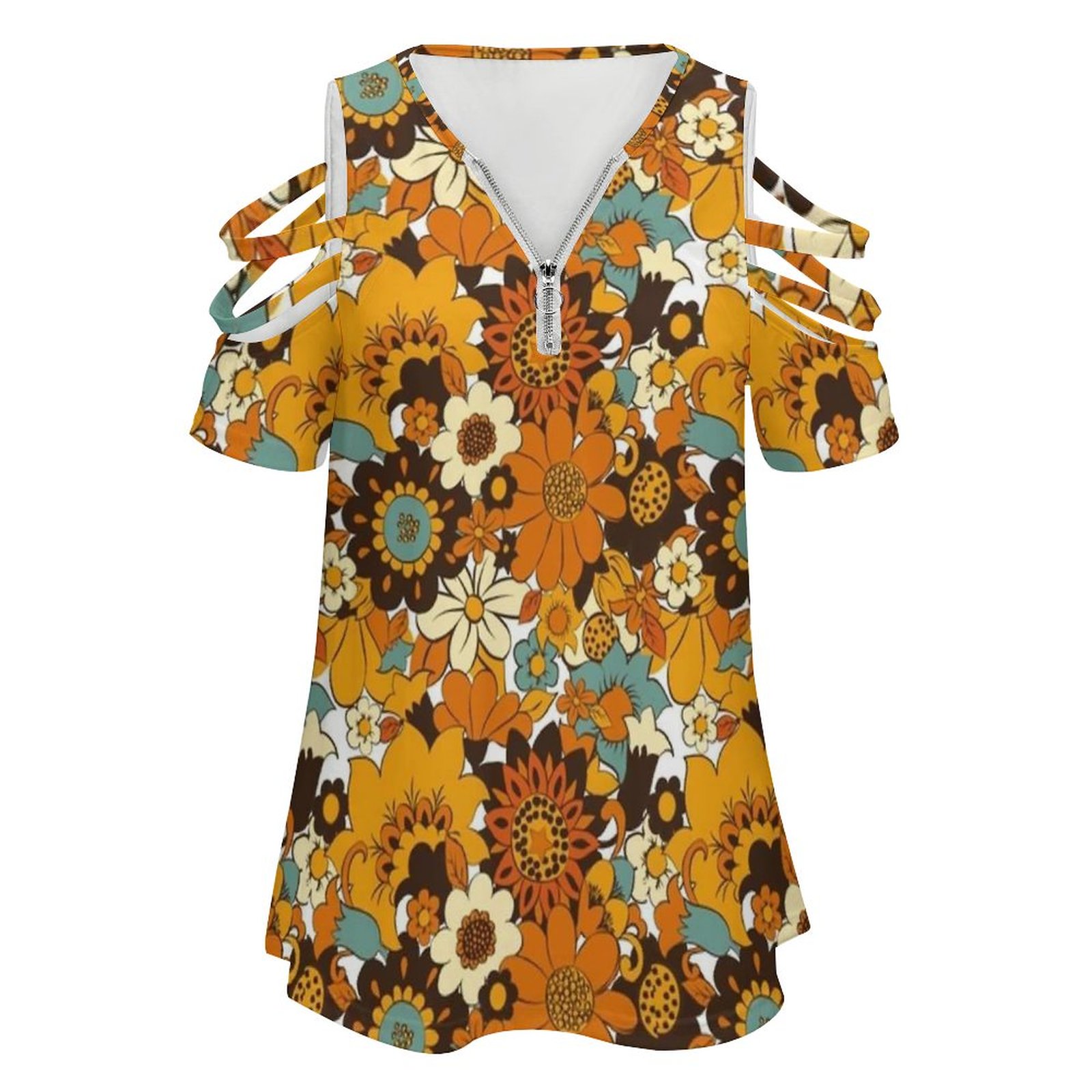 70S 60S Retro Flower Power , F - Women'S Fashion Of The 60S บทวิจารณ์และราคา
