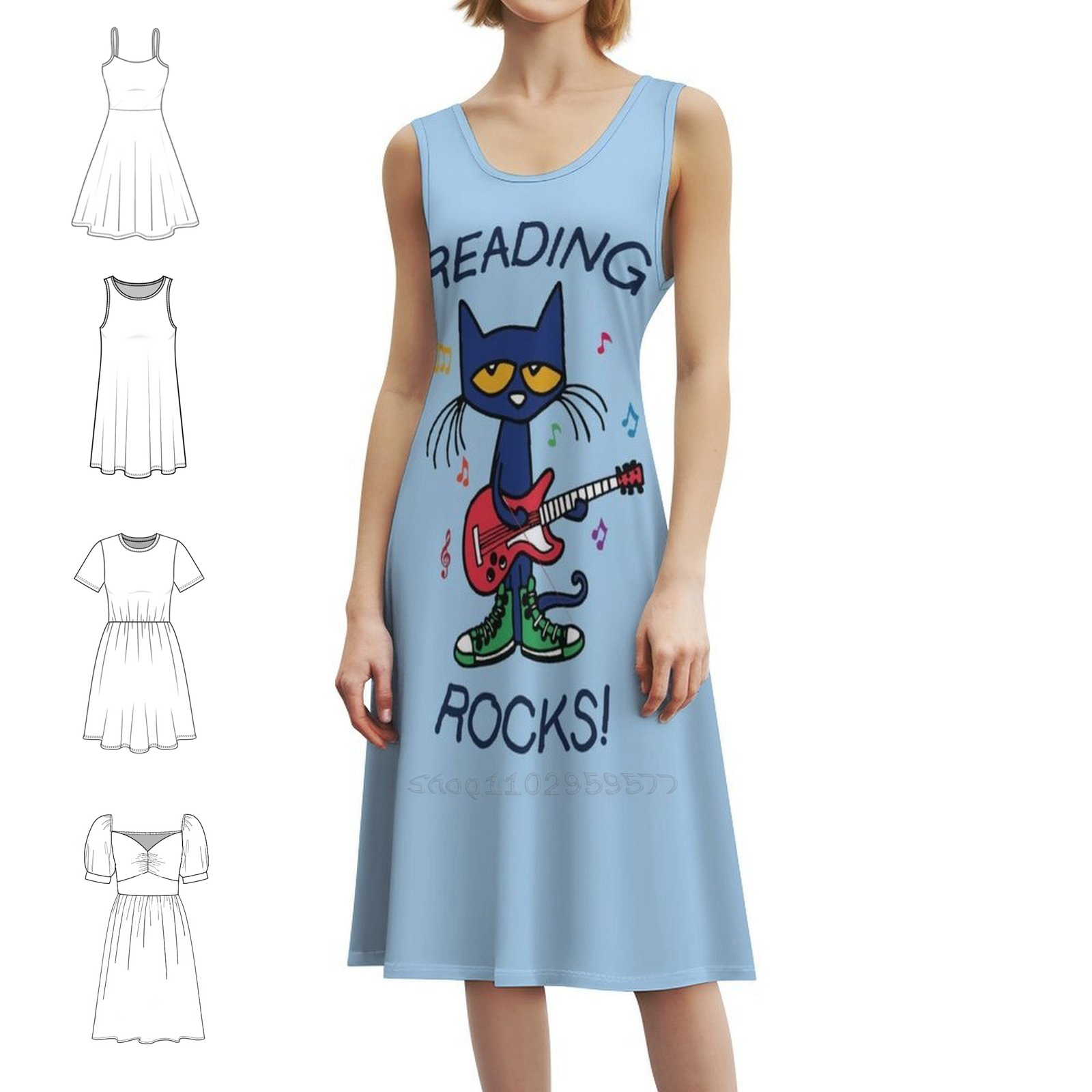 Reading Rocks ! Boho Chic Dres - Women Fashion Gown บทวิจารณ์และราคา