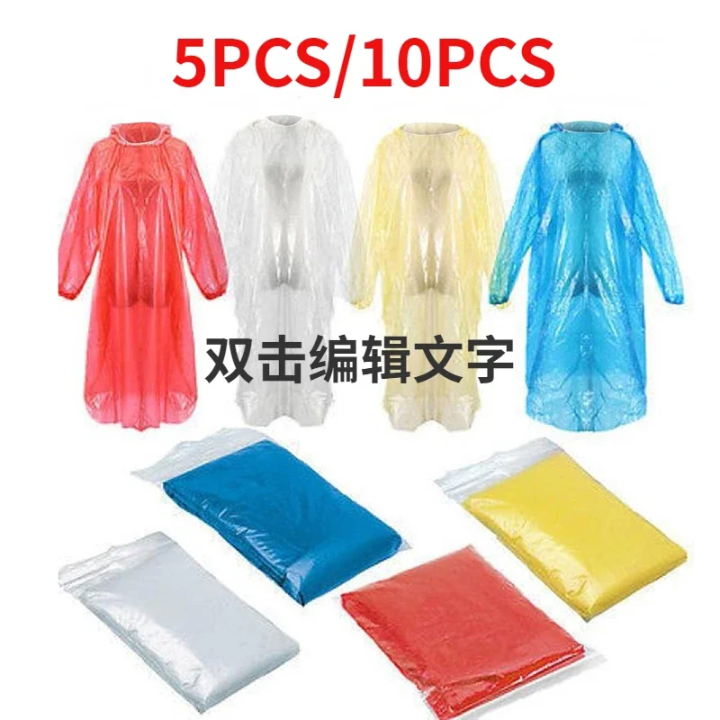 5/10PC Disposable Raincoat Adu - Women'S Fashion Rain Jacket บทวิจารณ์และราคา