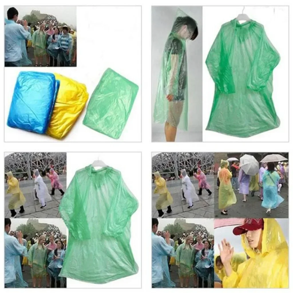 5/10PC Disposable Raincoat Adu - Women'S Fashion Rain Jacket บทวิจารณ์และราคา