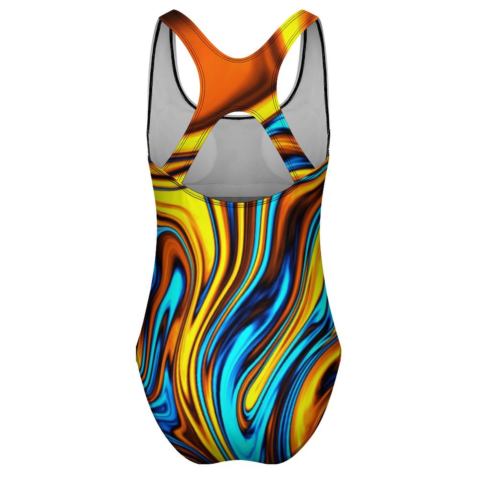 Golden Retro 60s Swimsuit Abst - Women'S Fashion Of The 60S บทวิจารณ์และราคา
