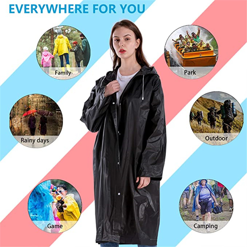 Eva Unisex Raincoat Rainproof  - Women'S Fashion Rain Jacket บทวิจารณ์และราคา
