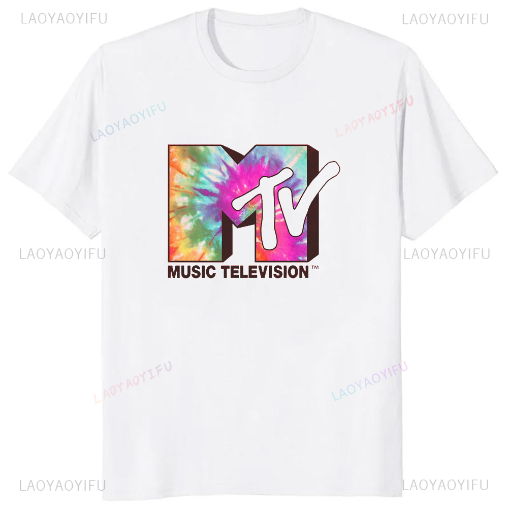 Classic MTV Retro Design Logo  - Women'S Fashion Graphic Tees บทวิจารณ์และราคา