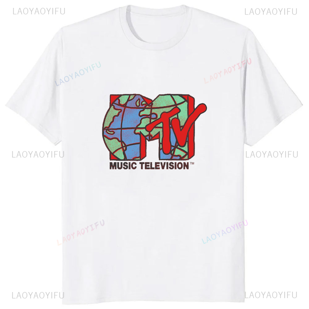 Classic MTV Retro Design Logo  - Women'S Fashion Graphic Tees บทวิจารณ์และราคา
