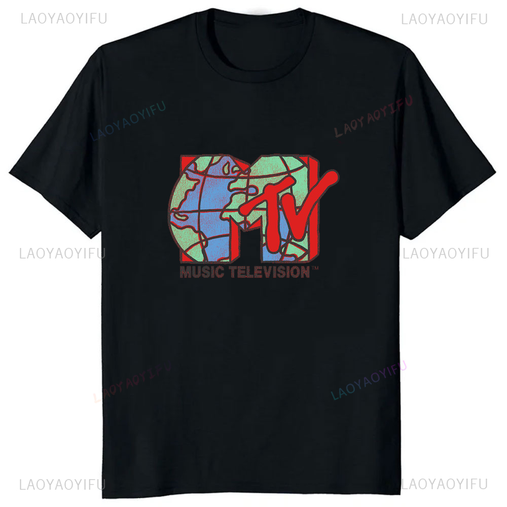 Classic MTV Retro Design Logo  - Women'S Fashion Graphic Tees บทวิจารณ์และราคา