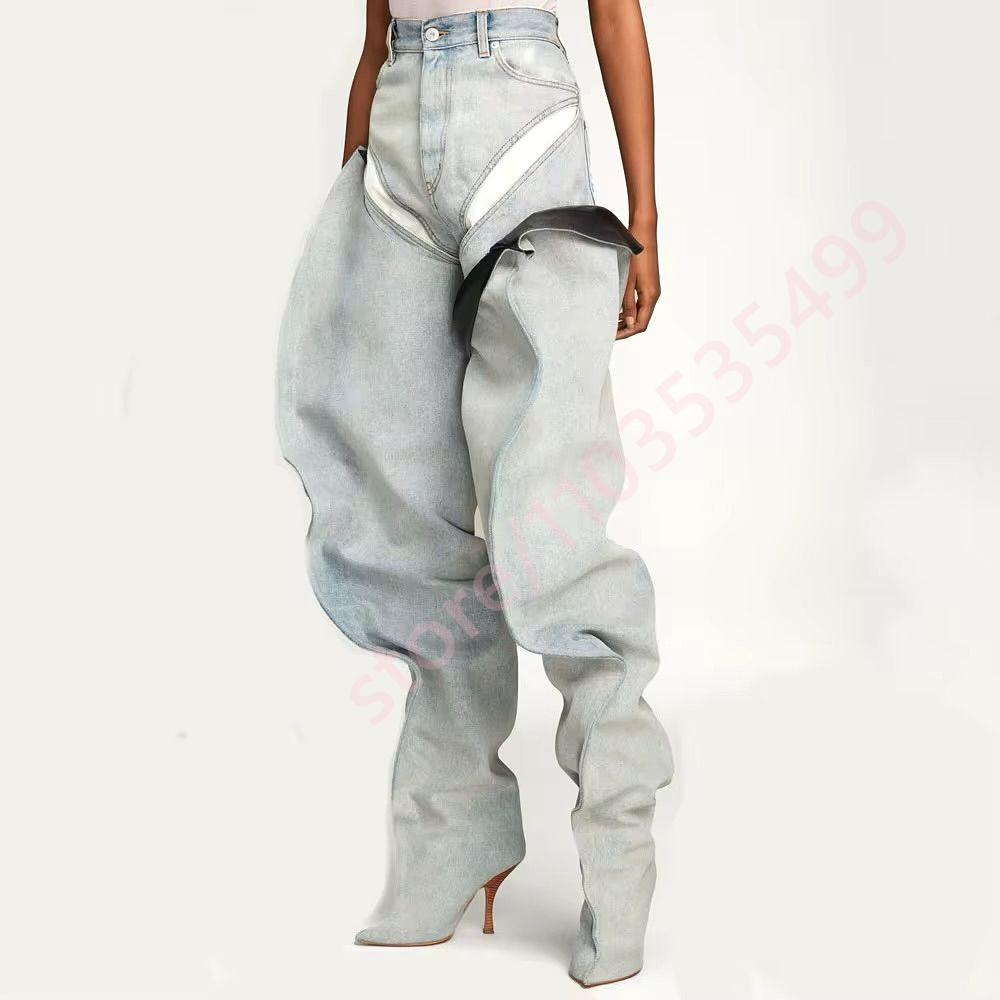 Pointed Pleated Over-The-Knee  - Women'S Fashion Trousers บทวิจารณ์และราคา