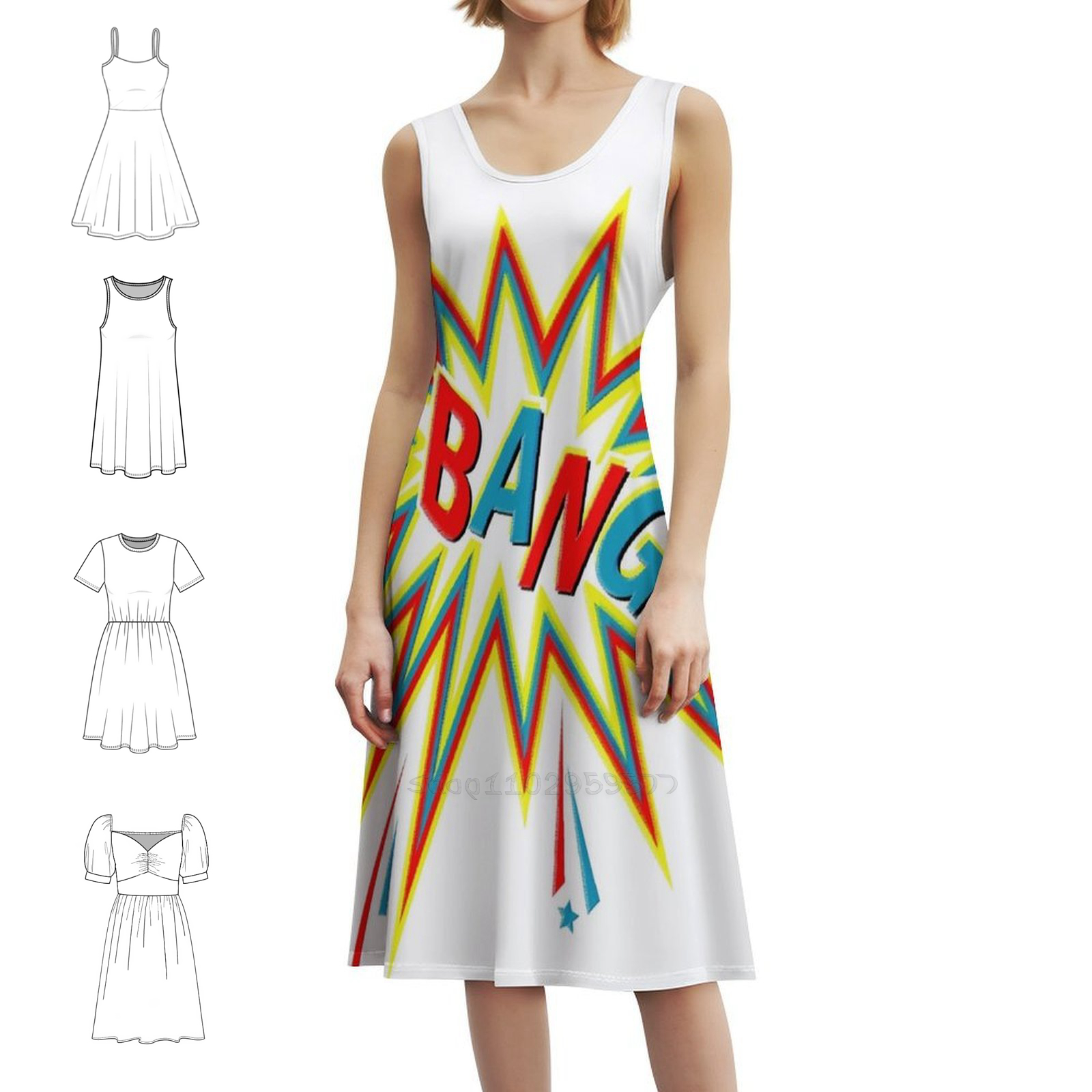 Bang Boho Chic Dress Elegant F - Women Fashion Gown บทวิจารณ์และราคา