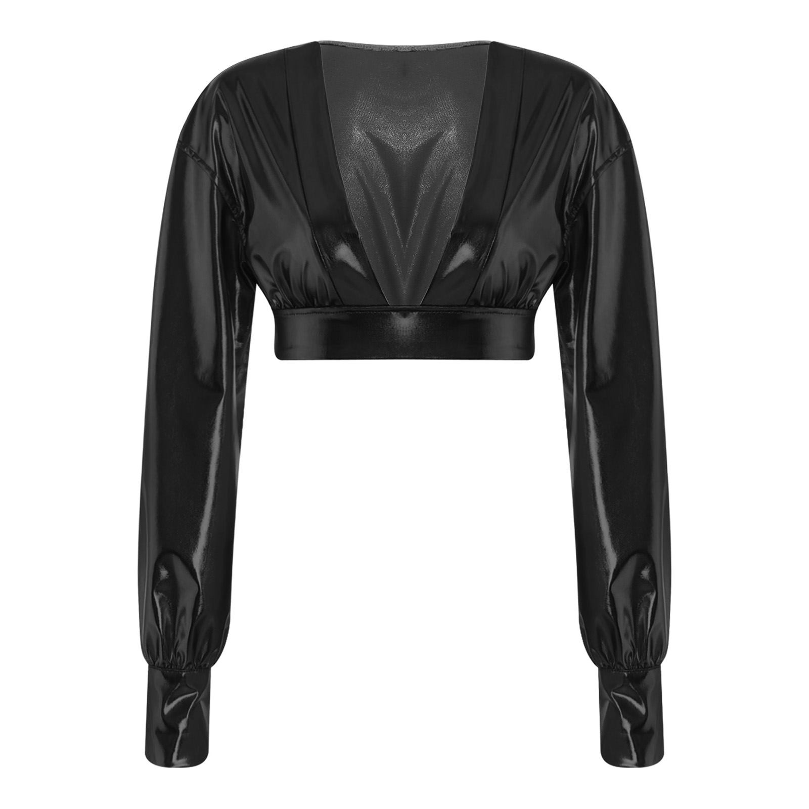 Womens Y2K Metallic Shiny Hip  - Crop Top Women บทวิจารณ์และราคา