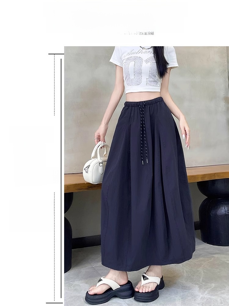 Loose Fit Summer Thin A-Line P - A-Line Skirt Midi บทวิจารณ์และราคา