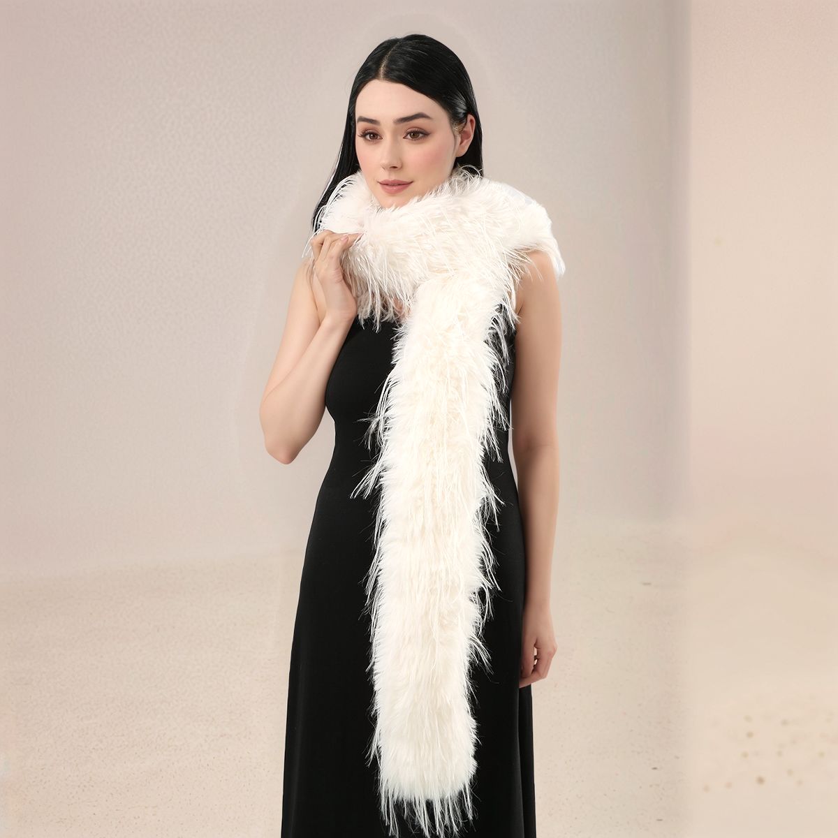 Women Faux Rabbit Fur Long Sca - Women'S Fashion Parka บทวิจารณ์และราคา