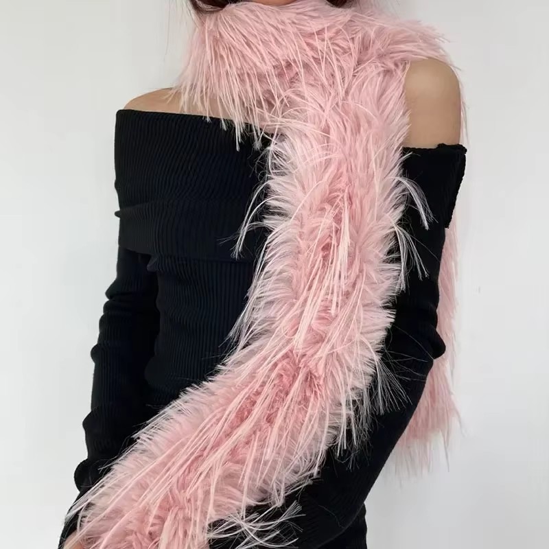 Women Faux Rabbit Fur Long Sca - Women'S Fashion Parka บทวิจารณ์และราคา
